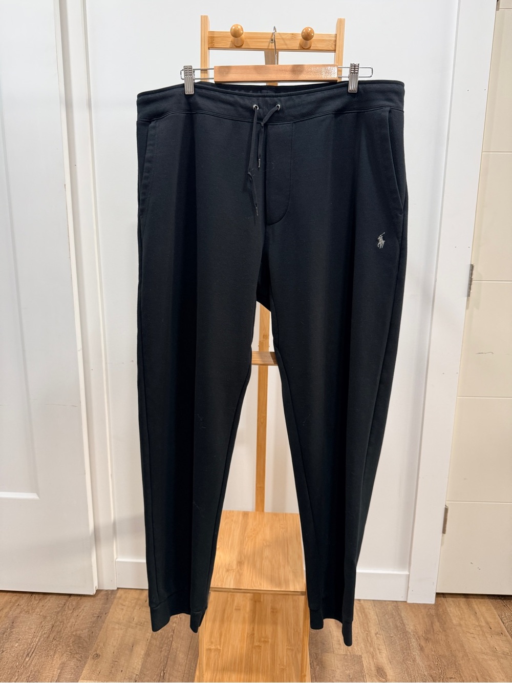 Polo by Ralph Lauren Black Jogger Sweatpants with Embroidered Pony